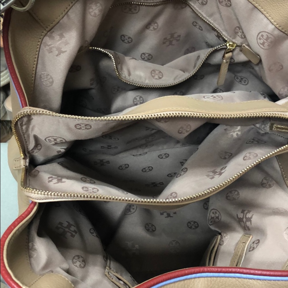 Tori Burch tan double strap handbag - Picture 4 of 7